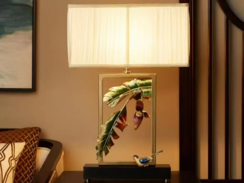 table lamp alloy enamel color marble