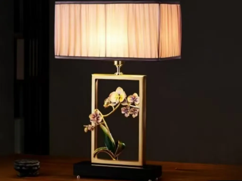 table lamp alloy enamel color marble