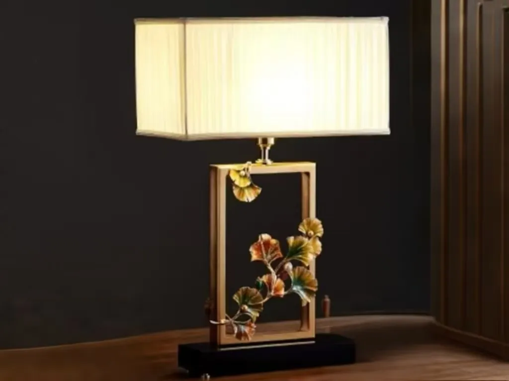 table lamp alloy enamel color marble