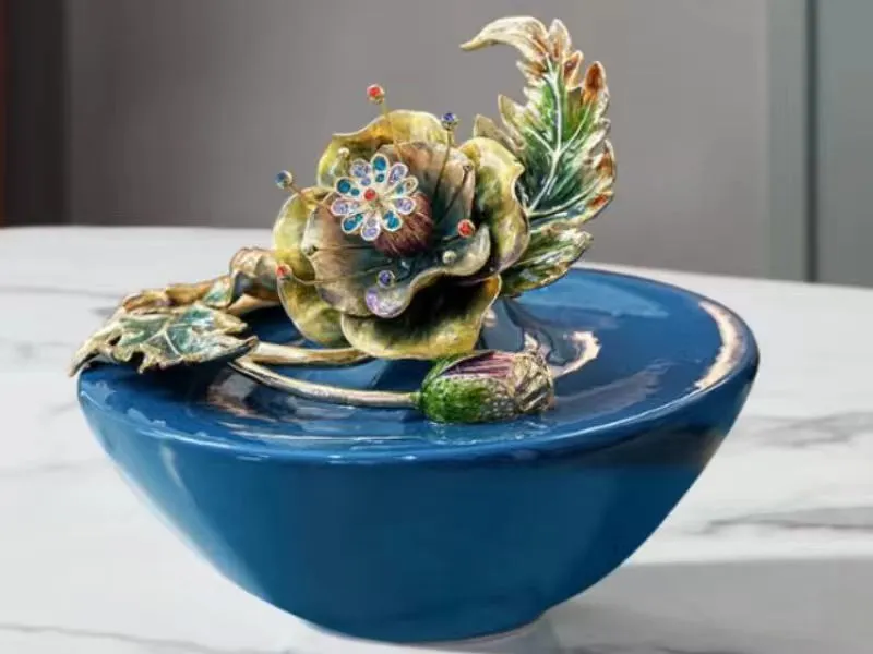 decor bowl alloy enamel color ceramic