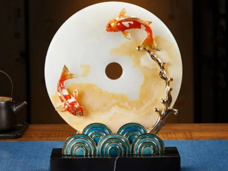 peace disc ornament enamel