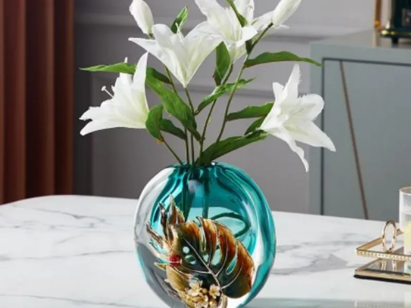 glass vase glass alloy enamel