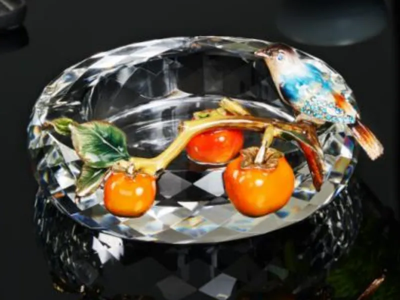 glass decor bowl alloy enamel
