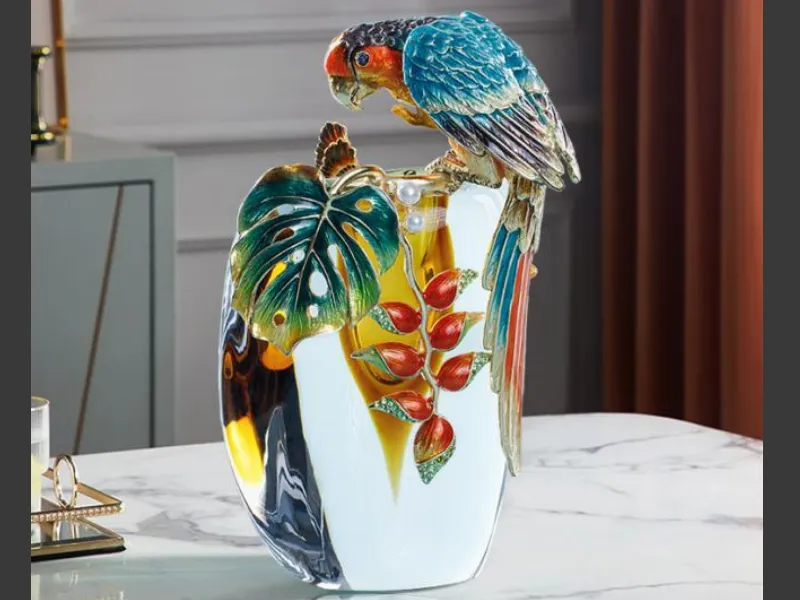 colored glaze vase alloy enamel